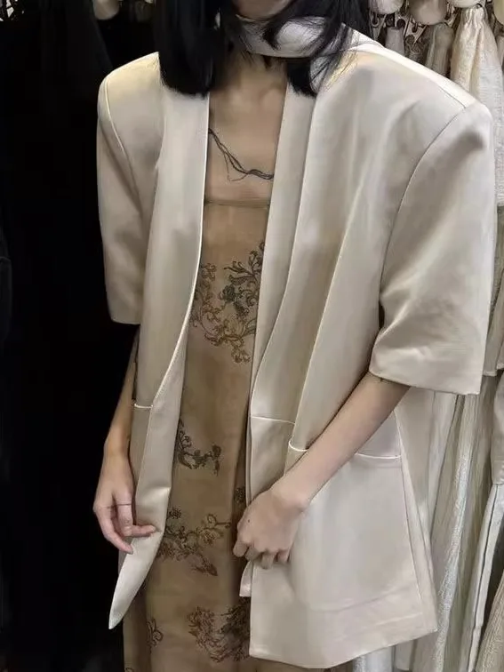 

Женский летний топ с V-образным вырезом и коротким рукавом в корейском стиле, свободного кроя, однотонный, для повседневной носки