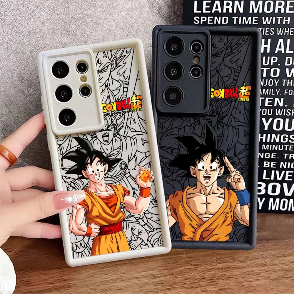 Son Goku Dragons Balls For Samsung Galaxy S26 S25 S24 S23 S22 S21 S20 FE Ultra Plus Cover Funda Eyes Ladder Lanyard Phone Case