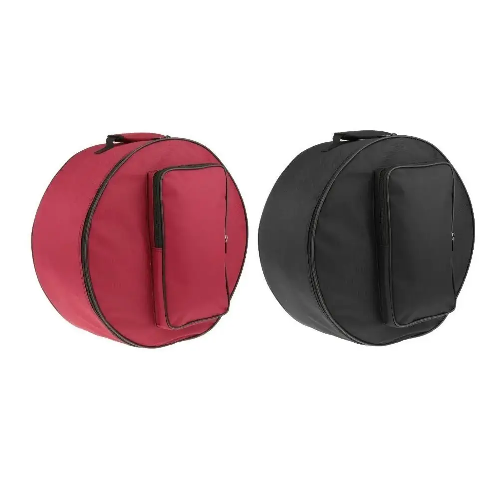 Large Capacity Snare Drum Bag Adjustable Waterproof Shoulder Drum Bag Compact 13/14 Inch Drum Storage Bag Drum Player