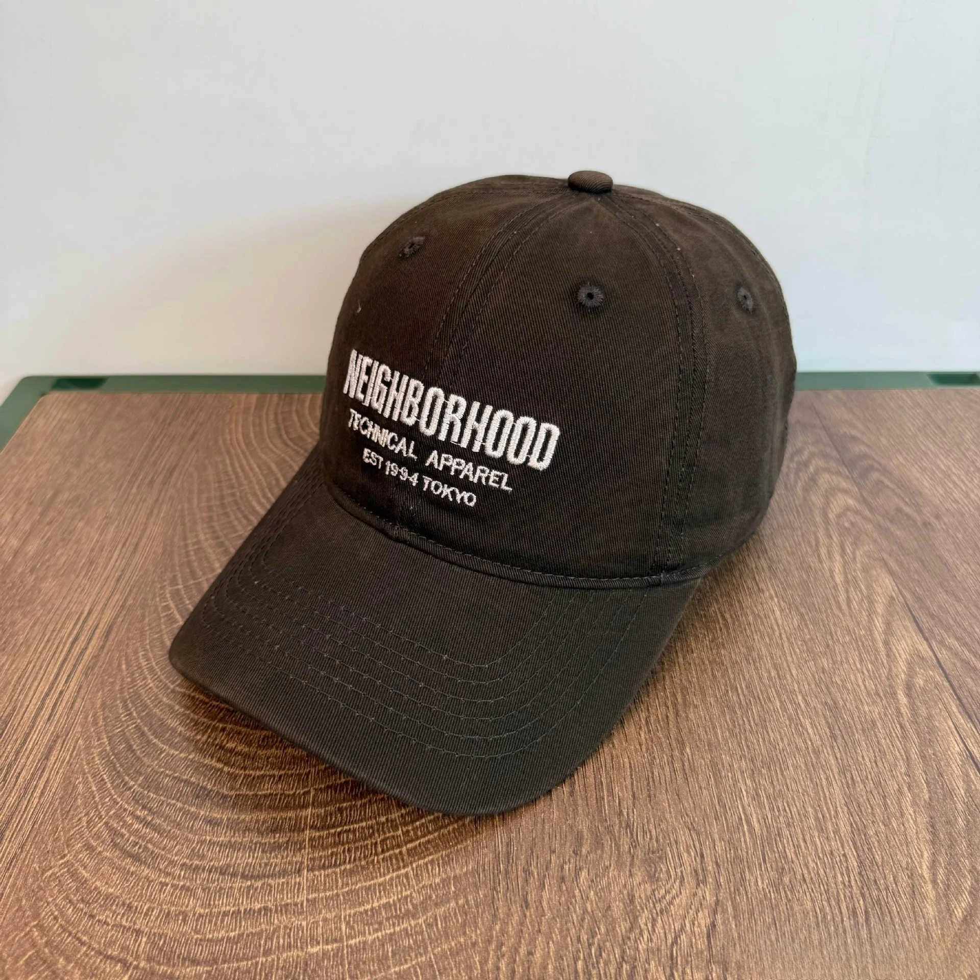 NEIGHBORHOOD New Trendy Retro Casual Baseball Cap, Letter Embroidery Visor Hat, Fashion Unisex Couple Style