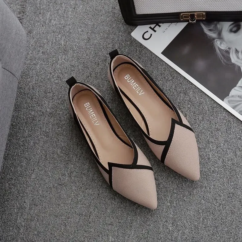 Woman Flats Stylish Shoes for Women Casual Chic and Elegant Korean Style On Offer Sale Comfortable Popular Trend Young