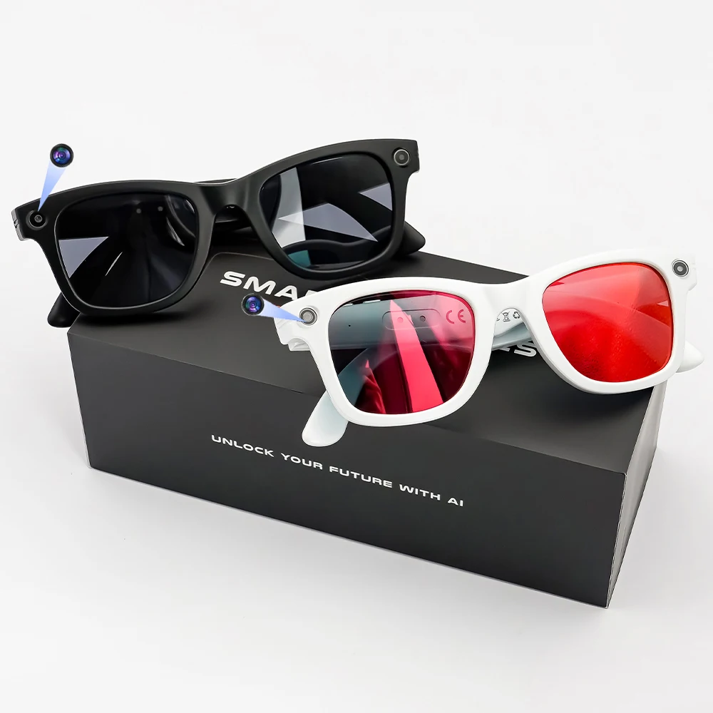 

GS4 Max AI Smart Video Glasses with 8MP Wi-Fi Transfer Outdoor Sunglasses Audio Record Translation Smart Glasses