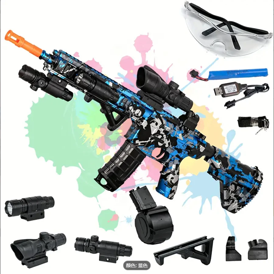 

High Speed 7.4V Electric M4 Gel Ball Ejectorhighly Assembled Toy Rifle Very Suitable for Outdoor Entertainment