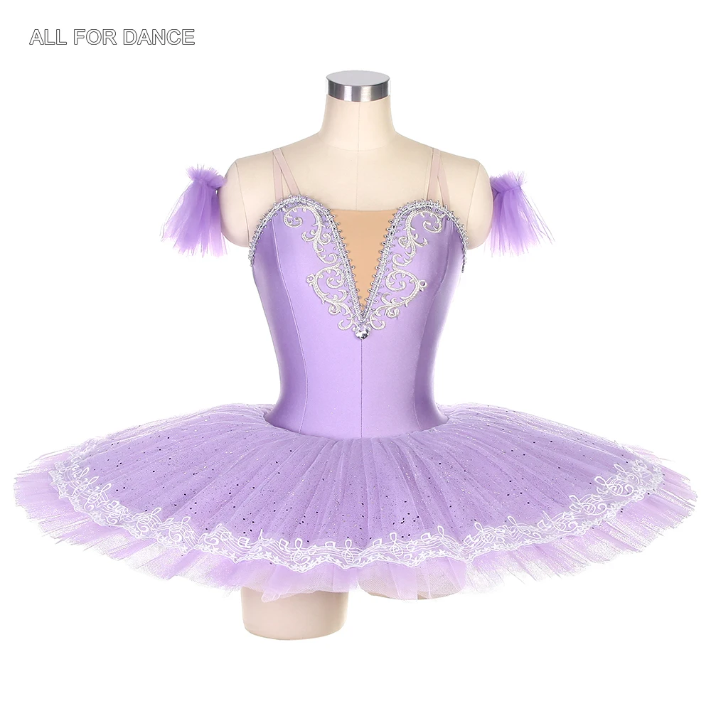 

BLL115 Lilac With White Music Mark Trim Pre-professional Ballet Tutu For Girls & Women Ballerina Dance Dress