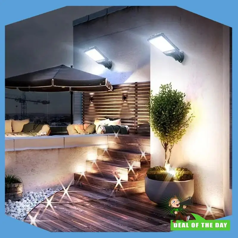 

24-Hour Delivery 108 COB Sensor Street 3 Light Modes Outdoor Waterproof Security Solar Lamps Remote Control Light