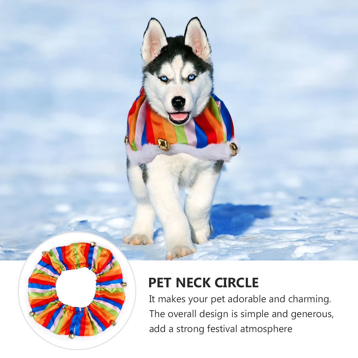 

Collar Christmas Supplies Pet Clothes Hat Ring Dog Festival Decoration Costumes Collars Quantity: 1pcs before Colorful Wear