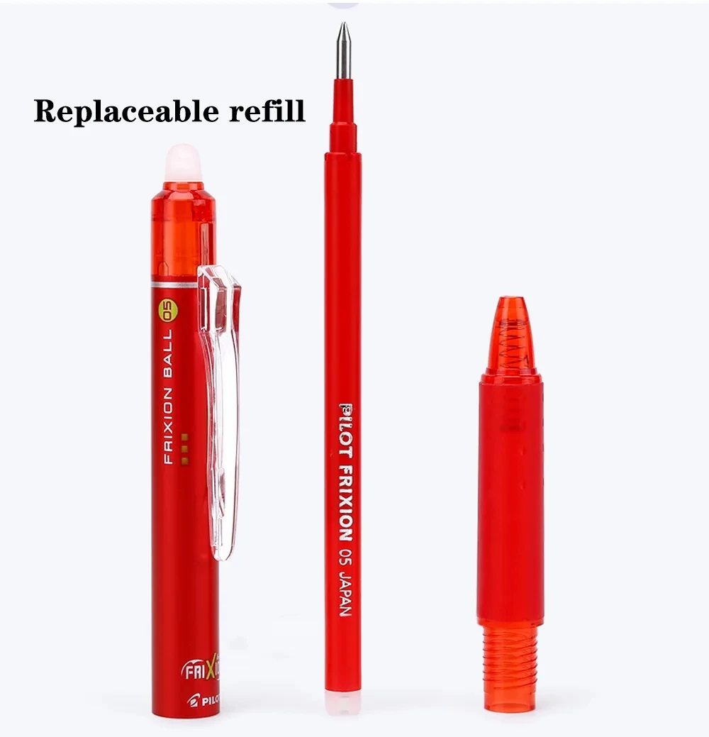 1Pcs Japan Pilot Frixion Erasable Pen Gel Pen LFBK-23EF Color Refill Quick-drying Smooth 0.5mm Writing Cute Student Stationery