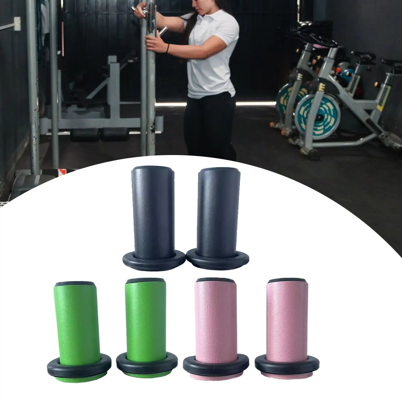 

Pair of Weight Plate Holders for Barbell Storage And Squat Use