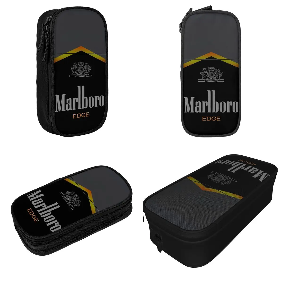 Lovely Marlboroo Cigarettes Logo Pencil Case Pencil Pouch Pen for Student Large Storage Bag School Supplies Gifts Stationery