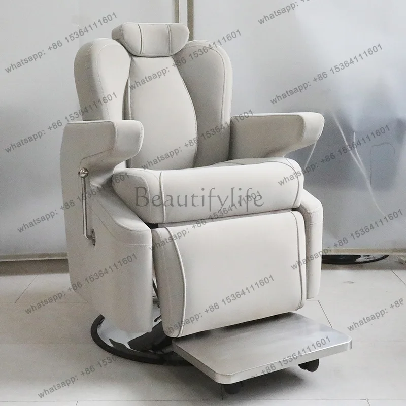 

High-end hair salon special hair cutting chair, high-end rotating lifting haircut chair reclining chair
