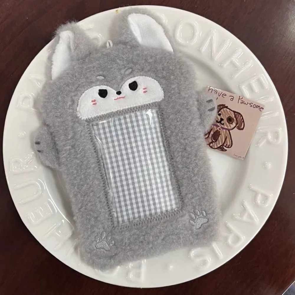 

Cute Multifunctional Photocard Case Animal Shape Durable Plush card holder Portable Card Case Gift
