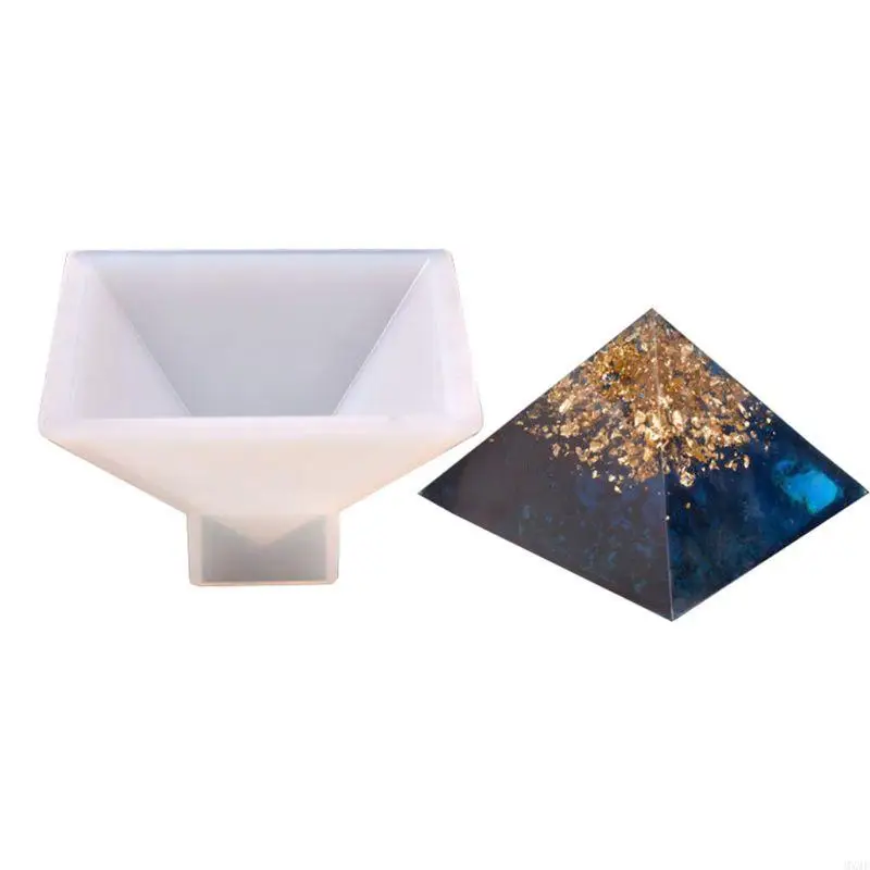 MXMF Pyramid Molds for Resin Large Resin Molds for DIY Dried Flower Holder Silicone Mold Perfect for Gift Home Office Decor