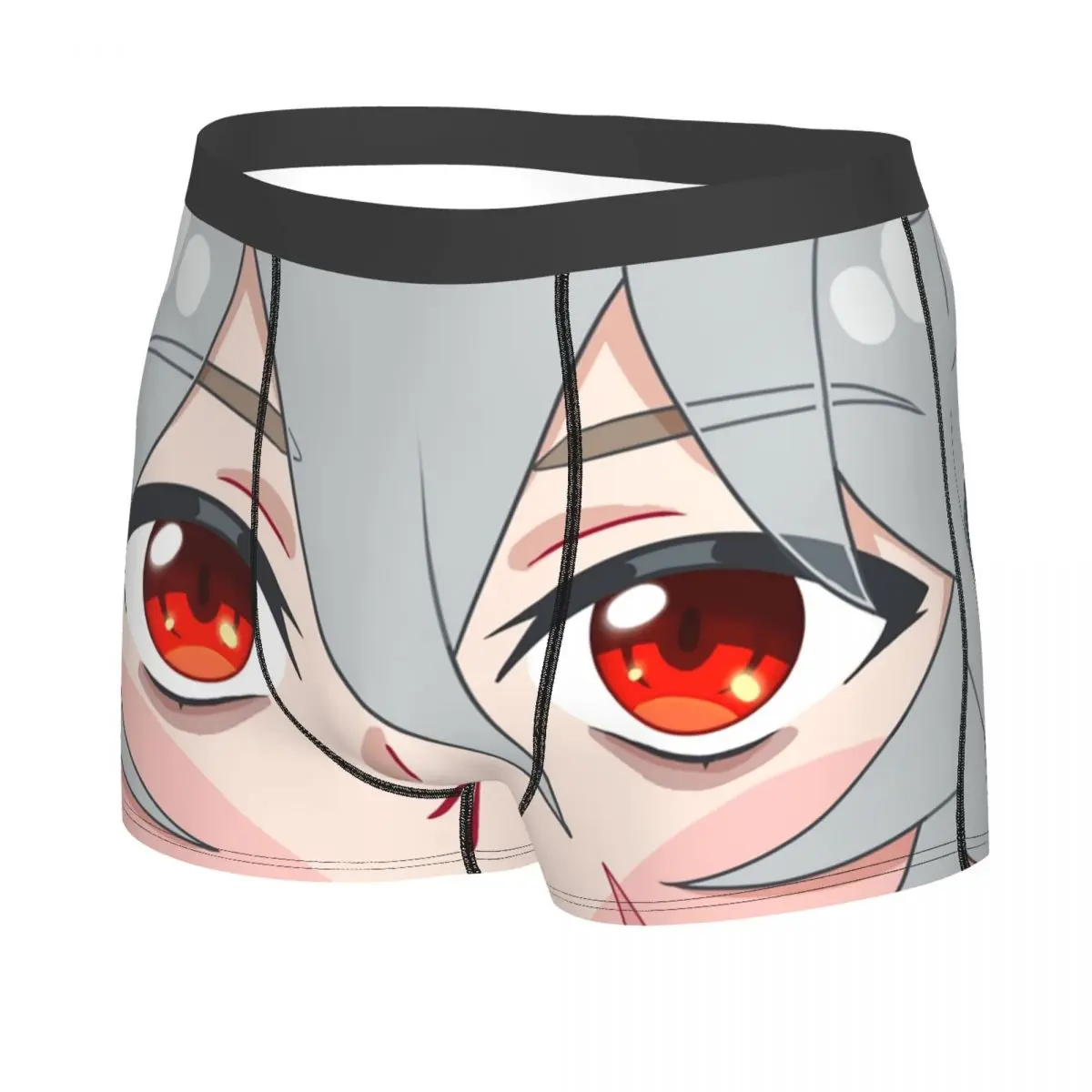 Novelty Razor Genshin Impact Face Boxers Shorts Underpants Men's Breathbale Funny Print Briefs Underwear
