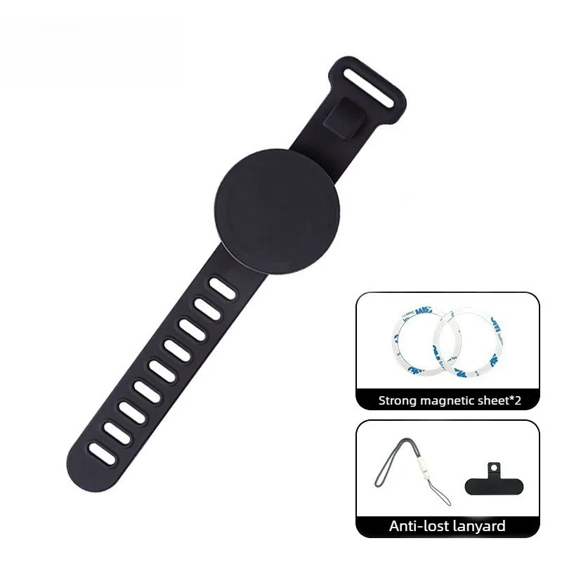 

NEW! for Running Gym Sports Driving VLOG Live Streaming Secure Hands Free Mount Strong Double Sided Magnetic Phone Wrist Bracket