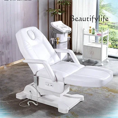 Electric Beauty Bed Body Massage Tattoo Lifting Multi-Folding High-End Function Beauty Salon Special