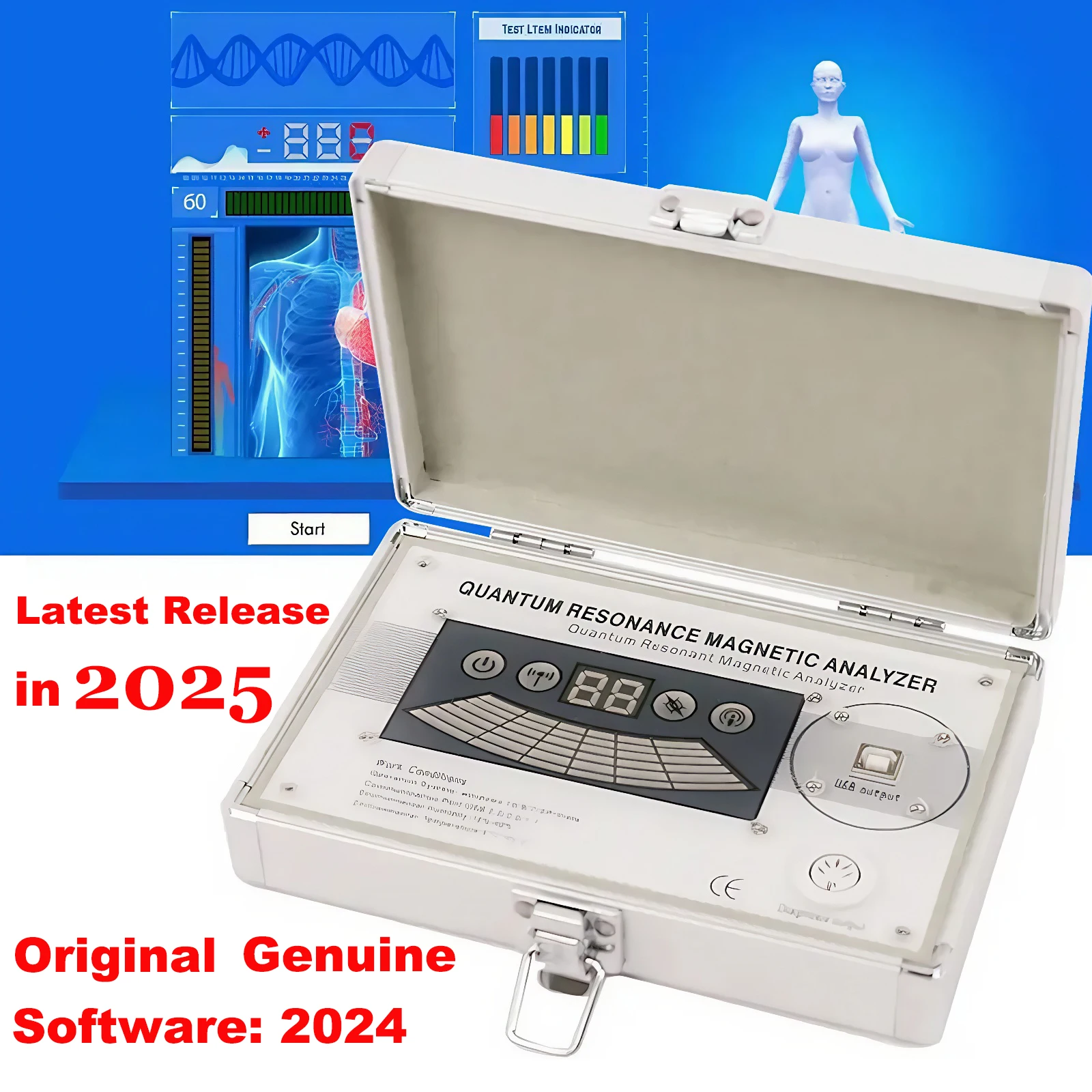 2025 NEW Body Quantum Analyzer Magnetic Resonance Health Analyzer 54 Checking Reports Set Portable Tesing Healthy Body Machine