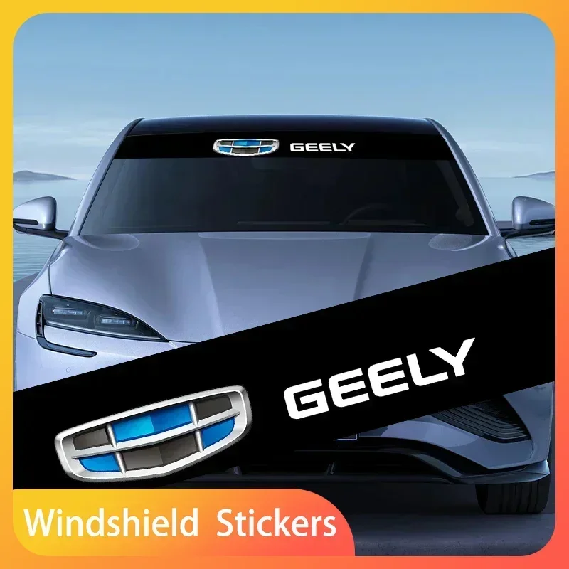

Car Windshield Stickers Sun Shade Car Decals Sun Shade Heat Resistant Waterproof For Geely EMGRAND Atlas Coolray EC7 EC8 GS GC2