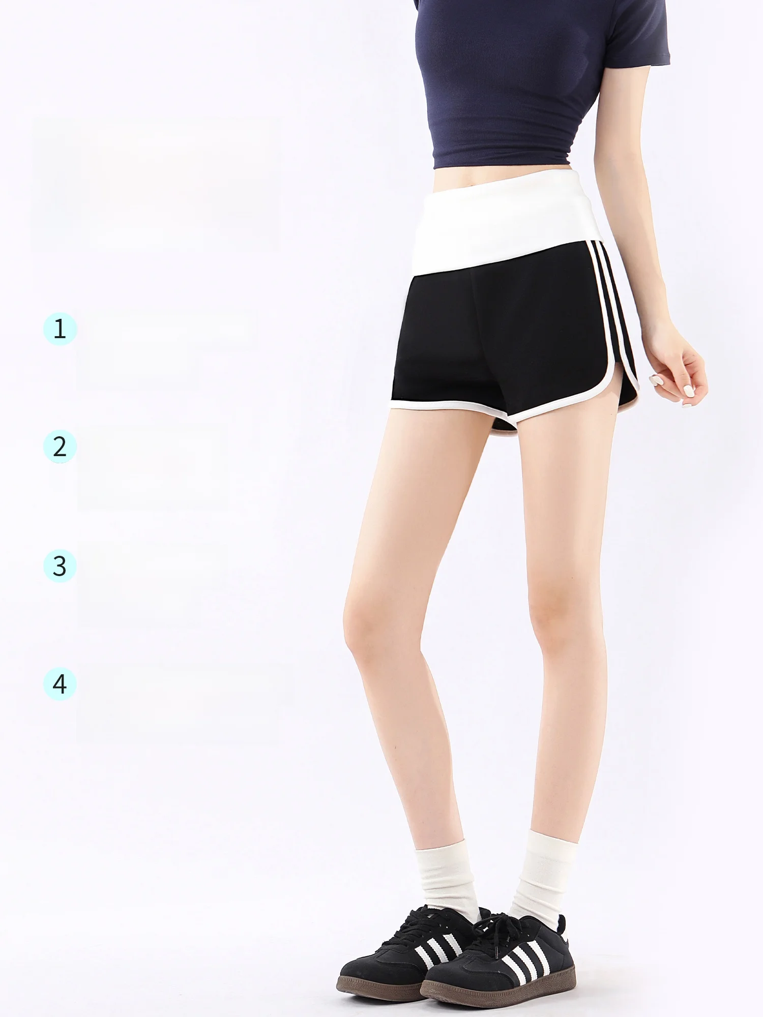 American Style High Waist A-Line Sport Shorts Women Summer Outdoor Wear Spicy Girl Casual Running Fitness Yoga Three-Quarter ...