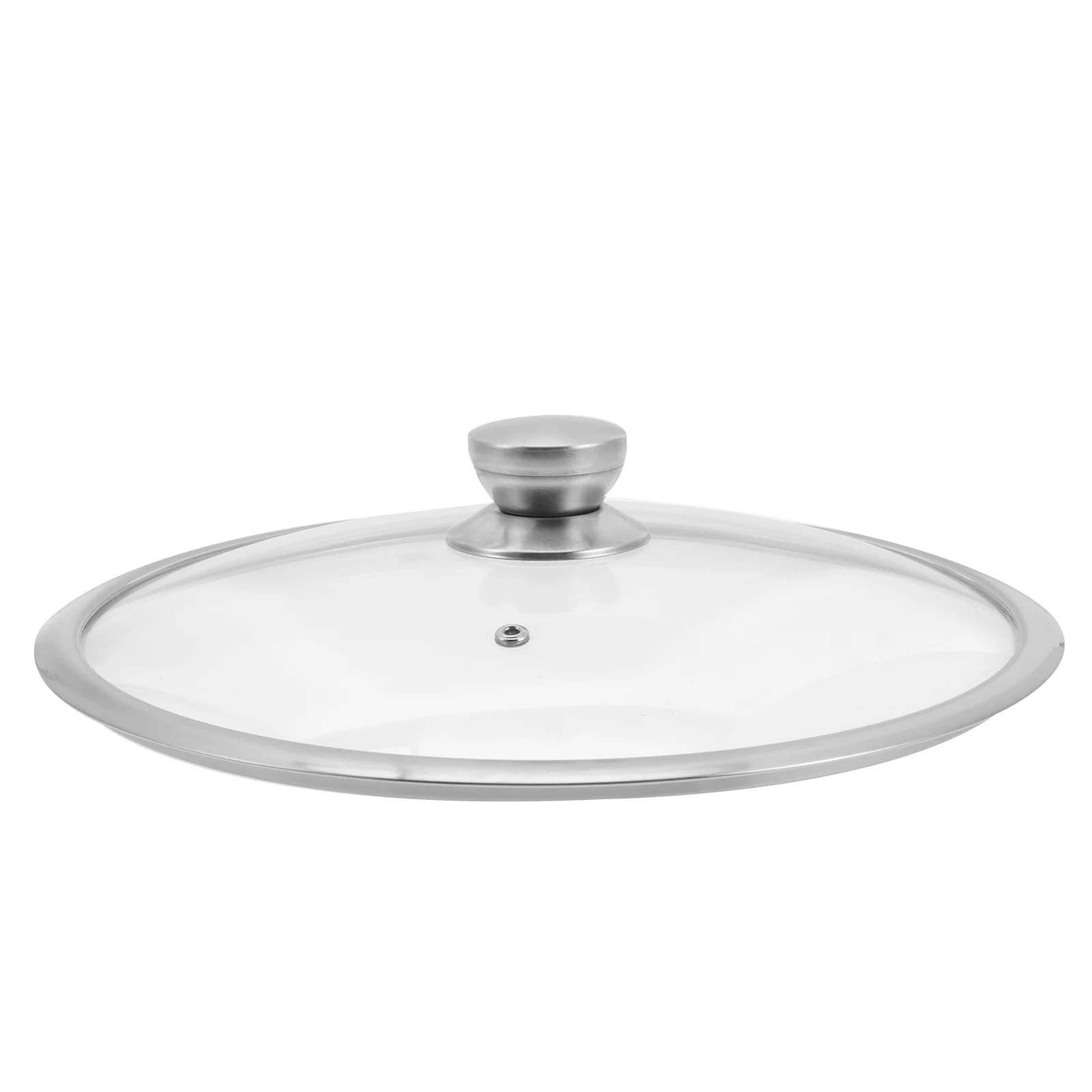 

Premium Thickened Pot Lid for Household Wok Pan Visible Tempered Glass Cover with Vent Safety Design Kitchen Cooking Gadget