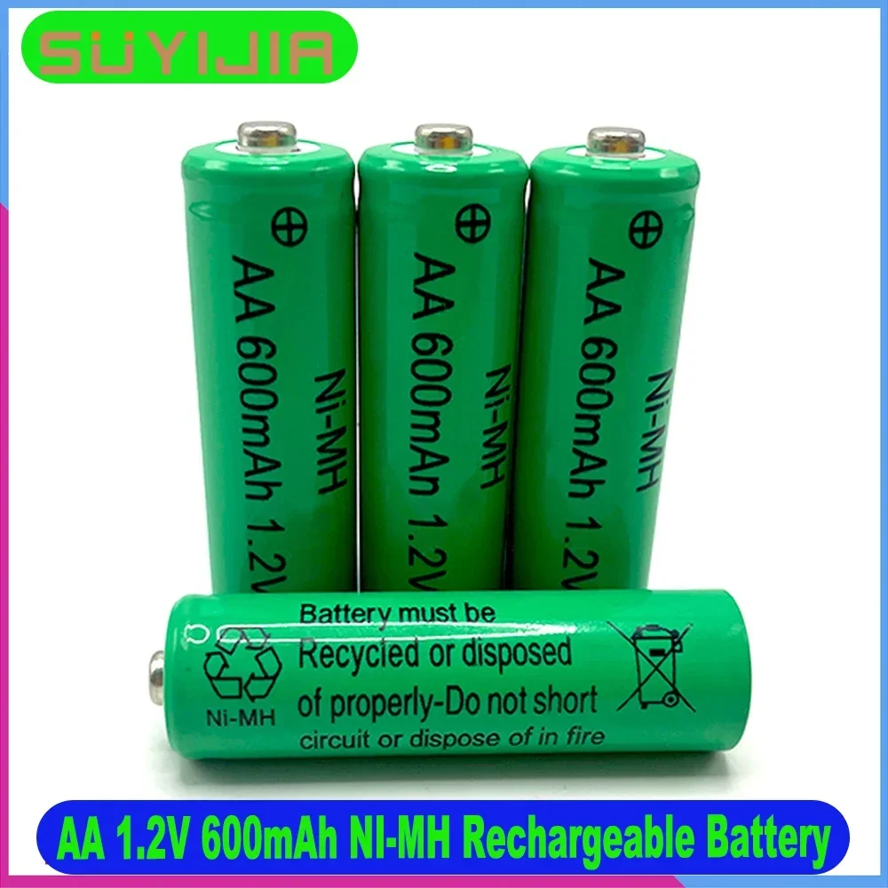 Akumulator Ni-MH AA 1,2 V 600 mAh o pełnej pojemności do aparatu Mikrofon Latarka Zdalne sterowanie Odtwarzacz Golarka elektryczna