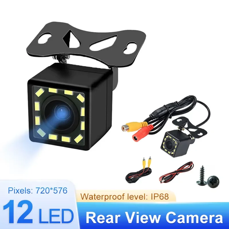 Universal External High-Definition CCD Full-Color 12LED High-Definition Night Vision Reversing Camera for Reversing images 170 D