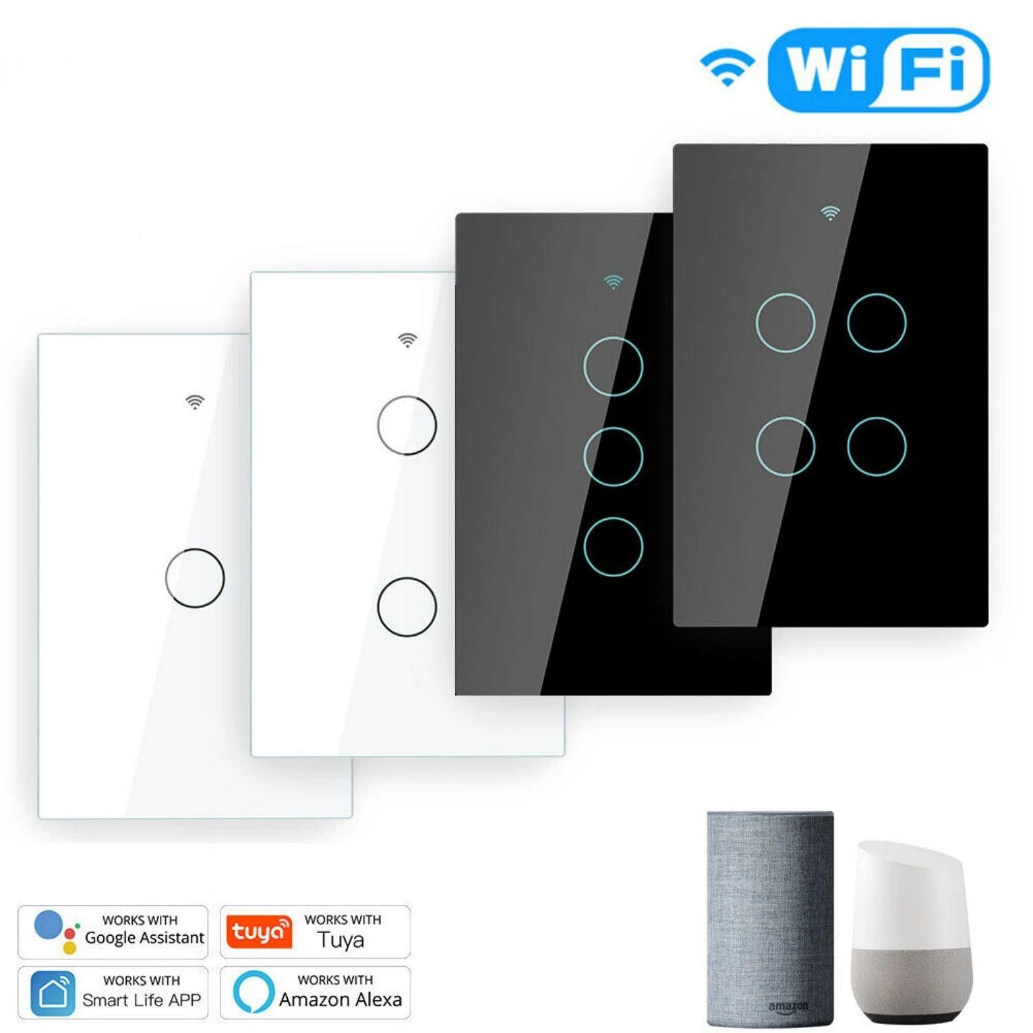 Transform your home into the ultimate smart living space with this luxurious WiFi-enabled RF light switch. Elevate your lighting