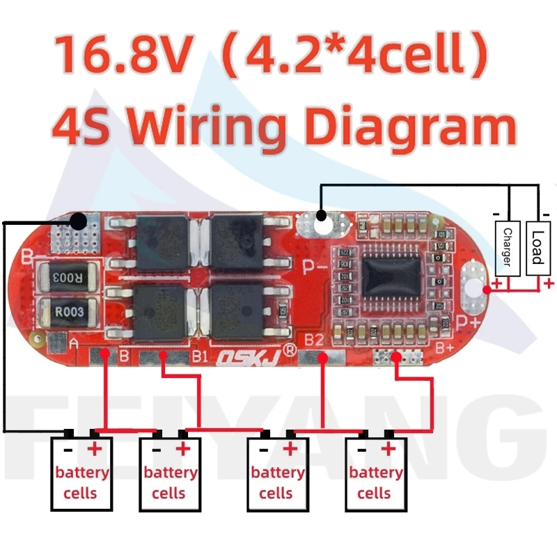 18650 Li-ion Lipo Lithium Battery Protection Circuit Board Module BMS 1S 2S 10A 3S 4S 5S 25A 18650 Lipo Bms Charger