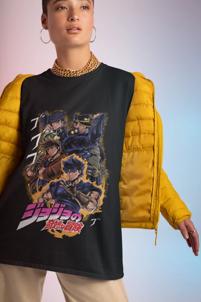 JoJo Bizarre Adventure Shirt Jotaro Kujo Tshirt Dio Giorno t-Shirt Anime Tee