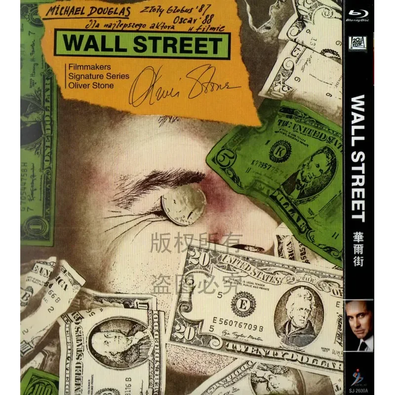Película de Drama Estadounidense en Blu-ray, Wall Street 1 y 2, Alta Definición 1080P, Disco Dual BD, No es DVD