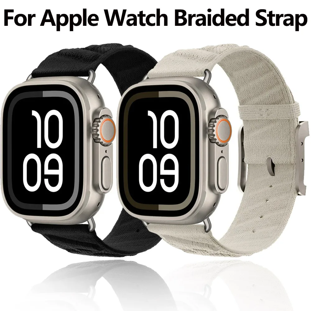 

Нейлоновый ремешок Ocean для Apple Watch Ultra 2 49 мм 10 46 мм 42 мм 9 8 7 45 мм 41 мм Спортивный браслет iWatch Series 6 5 4 SE 44 мм 40 мм Ремешок