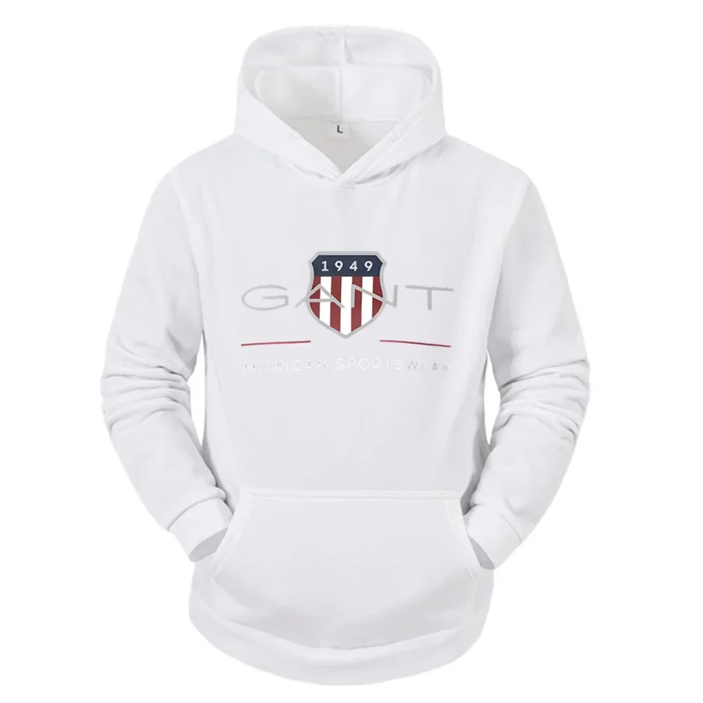 2025 بلون الرجال هوديي الدافئة الرجال البلوز موضة الشارع الرجال عادية فضفاض كول Sa 1949 بلوفر مطبوع العلامة التجارية هوديي #4