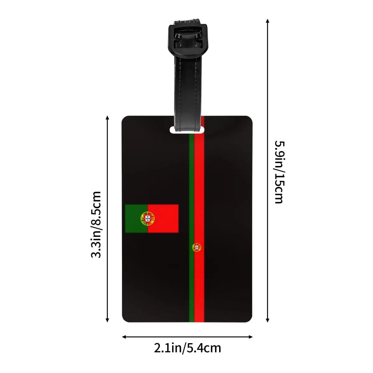 Багажная бирка с португальским флагом для чемоданов, португальская гордость, личная Обложка с именем и удостоверением личности