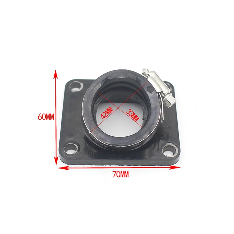 Hot Selling-4X Motorcycle Carburetor Interface Adapter Intake Manifold For AG100 DT100 DT125 MX100 RT100,4X Motorcycle Ca