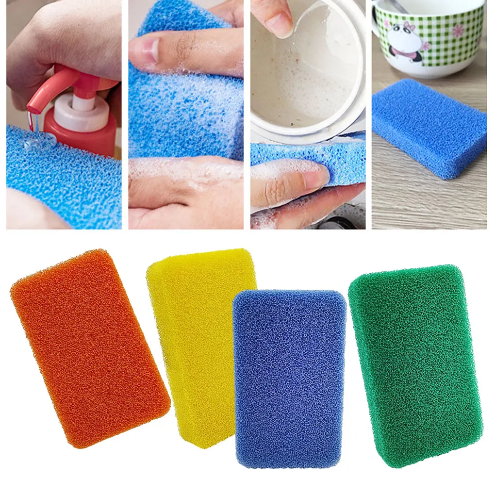 8pack/lot No Damage To Tableware Silicone Sponge For Cooking Bench – Soft Texture Safe