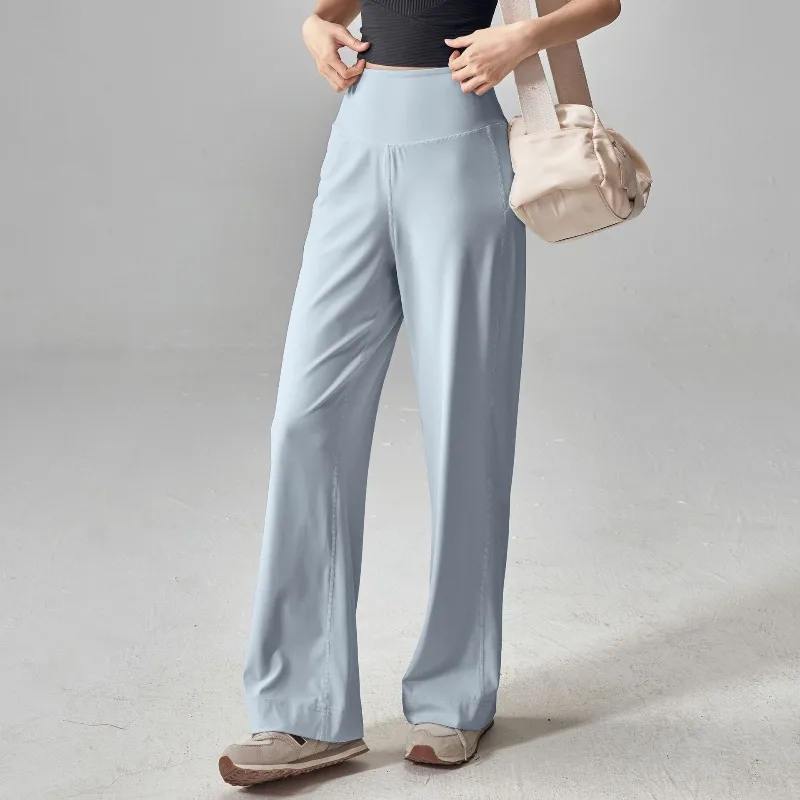 High Waist Cozy Sweatpants Yoga Palites Joggers Pants Streetwear Women's Fitness Workout Pants Loose Wide Leg Lounge Trousers