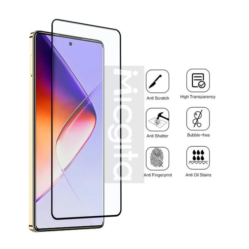 Full Glue Tempered Glass For Infinix Note 40 Flat Screen Glass 6.78\