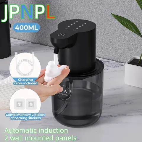 400ML Automatic Foam/Gel Soap Dispenser 4 Gears Infrared Sensor Foaming Soap Dispenser IPX5 for Home Bathroom