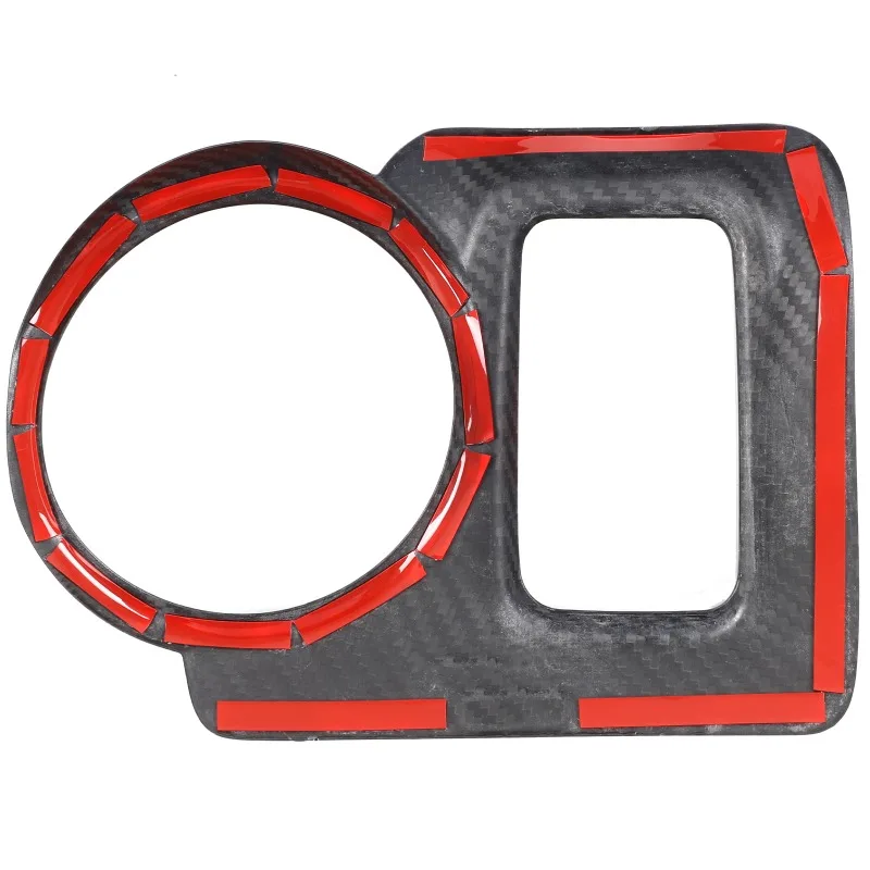 Real Carbon Fiber For 2009-2020 Nissan 370Z (Z34) Center Console Cup Holder Frame Cover Trim Car Interior  Accessories