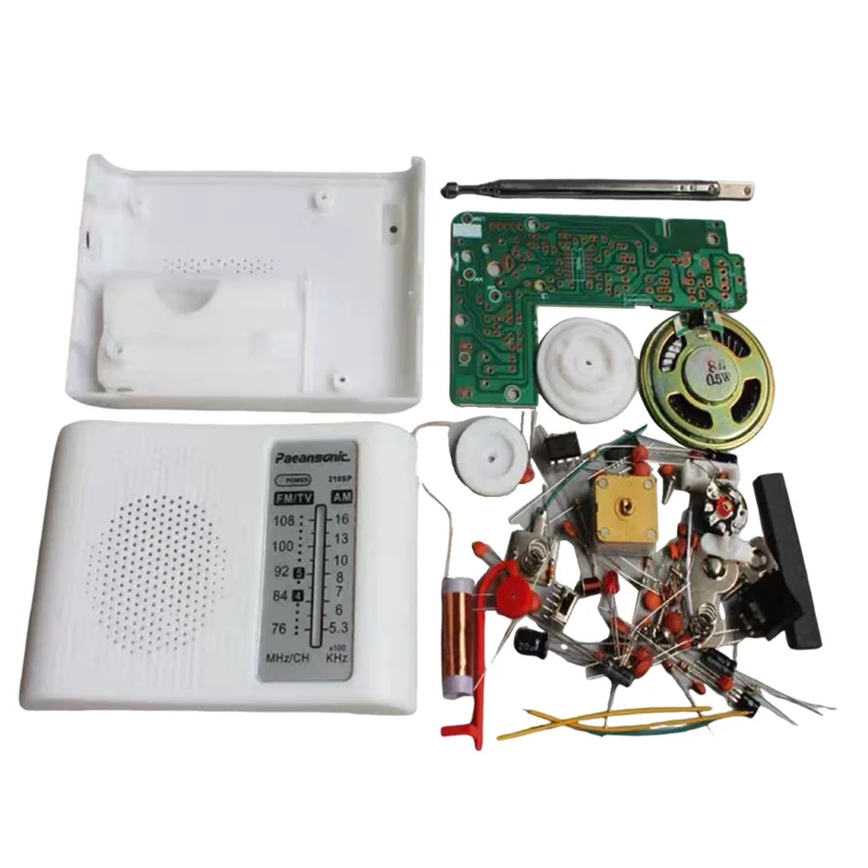 ABLL-210SP مجموعة تجميع الراديو السائبة FM AM/FM إلكترونيات لحام الدوائر تصنيع غير المدرجة بطاريات عدة الملحقات