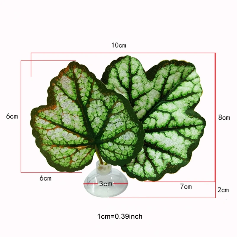 F92B Betta Fish Leaf Pad Hammock Simulating Habitat Resting Spot Fish Rest Bed Decor