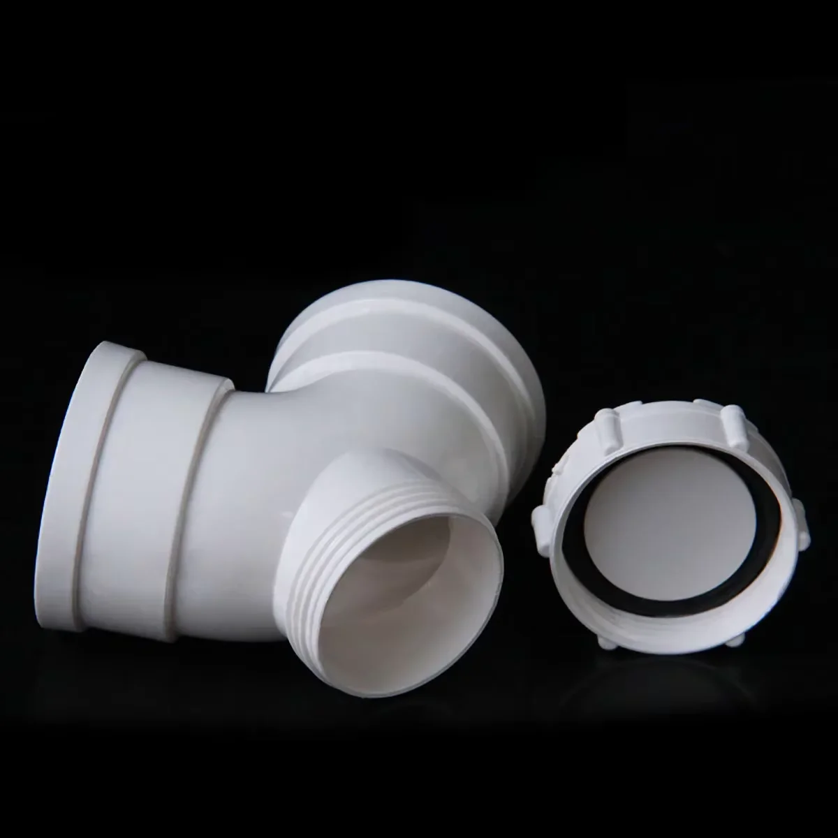 

1-10PCS Pvc Drainage Pipe 90 Degree Elbow Joint With Inspection Port Drainage Fittings 50 75 110 160mm