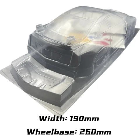 RC 1/10 ATS V, кузов из ПВХ, ширина 190 мм, колесная база 260 мм, с хвостовой частью, без покраски, 1/10 RC Turing Drift GT On-Road Car тело траксаса отзывы - №8