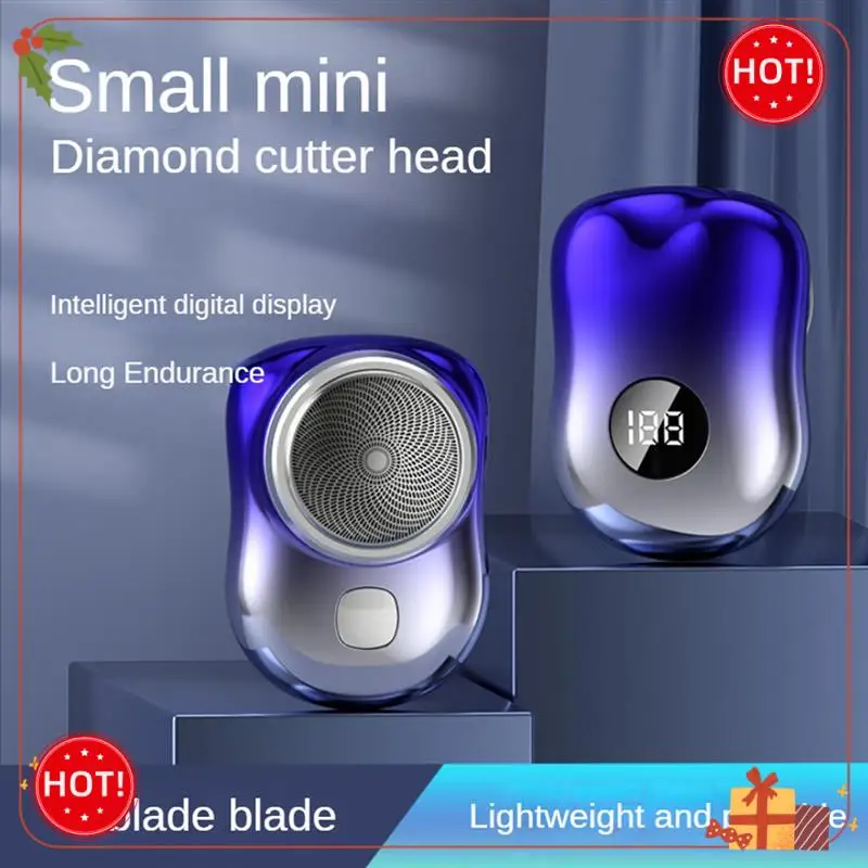 رائعة صنعة المحمولة USB ماكينة حلاقة كهربائية السفر ماكينة حلاقة للرجال جيب ماكينة حلاقة كهربائية أداة تهذيب اللحية شاشة ديجيتال ،