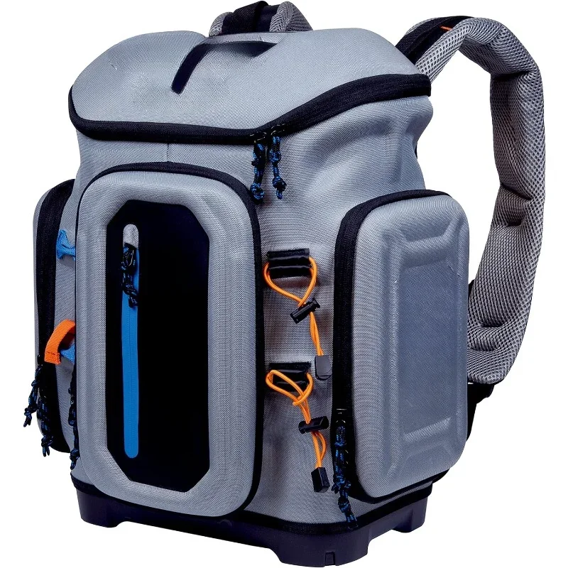 Atlas 3700 Tackle Fishing Backpack, Gray EVA Material, Includes 3 3750 StowAway Utility Boxes for Worms, Lures, & Baits