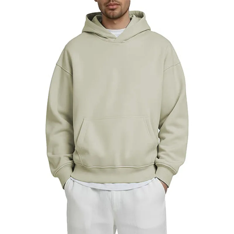 سويت شيرت رجالي بغطاء للرأس مبطن بالصوف