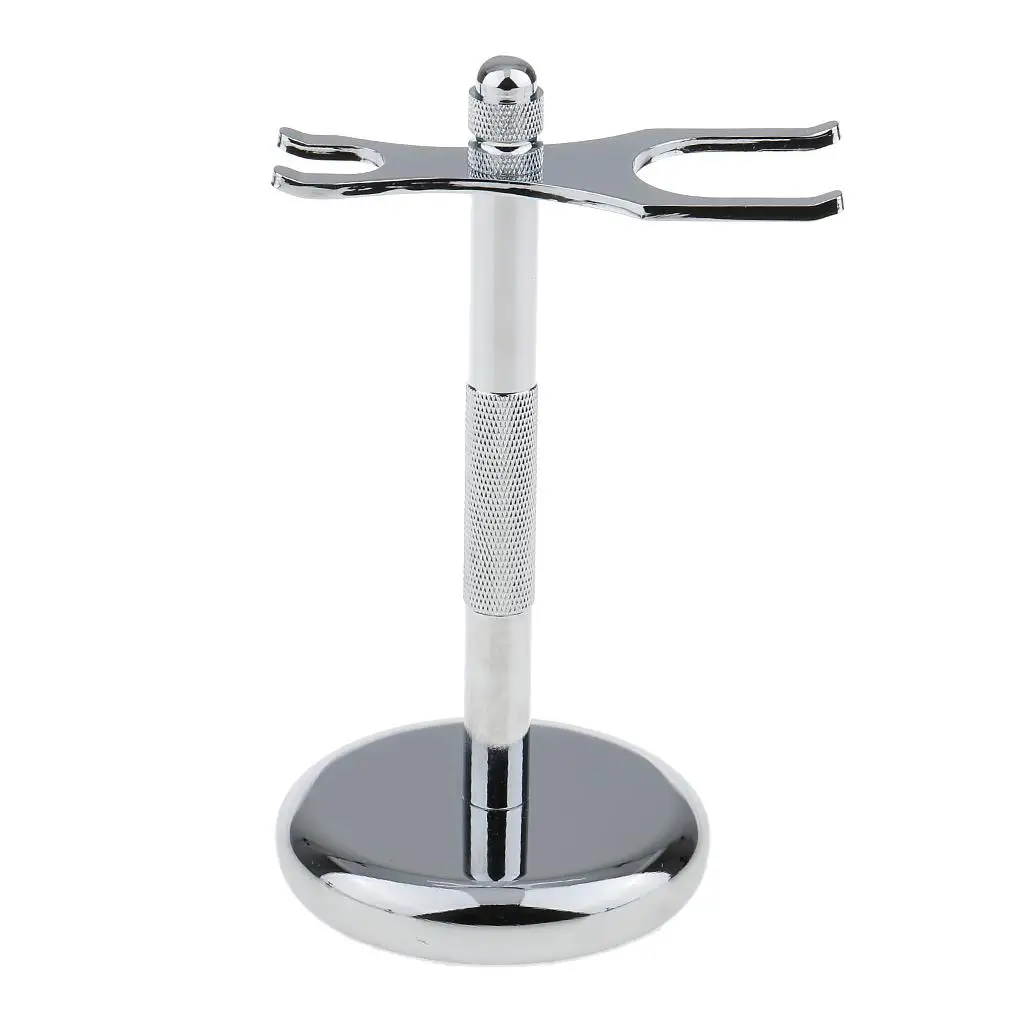 Shave Brush Stand Alloy Metal Shaving Brush Support Weighted Base Shaving Accessories for Shaving Tools for Men