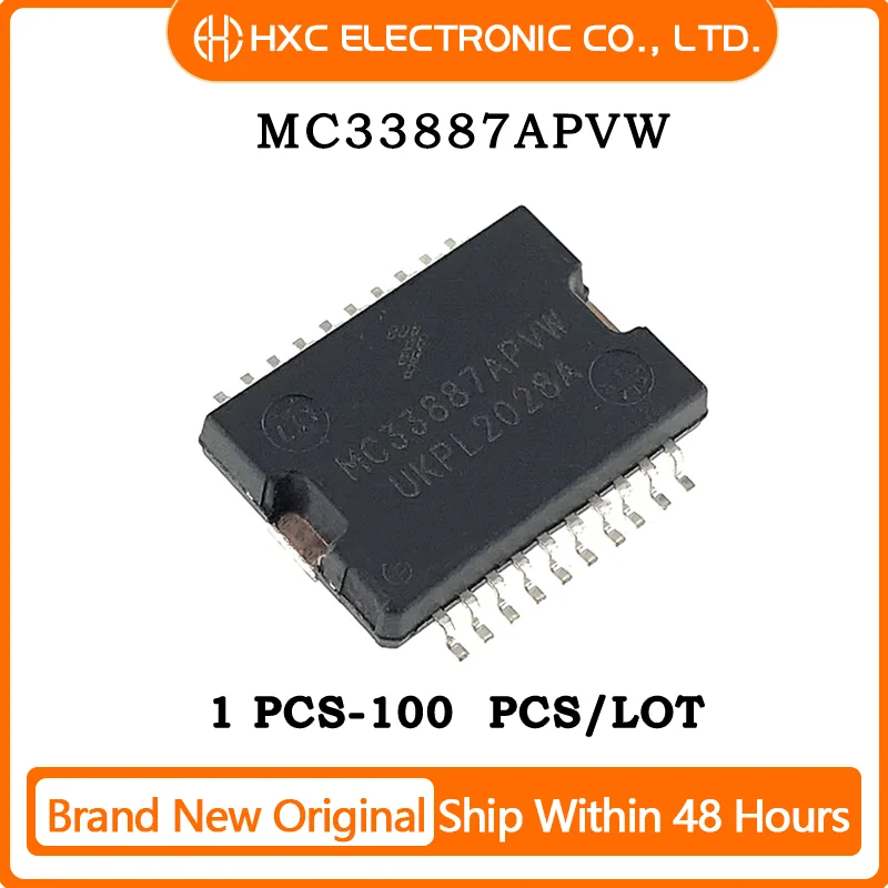 

1PCS/5PCS/10PCS/50PCS MC33887APVW IC MOTOR DRIVER 5V-28V 20HSOP 100% New Original IC Chip