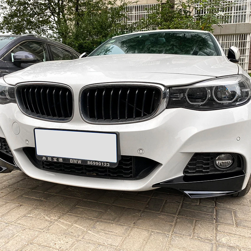 Front Bumper Lip Side Splitter Spoiler Body Kit For BMW 3 Series GT F34 320i 325i M Sport 2014-2019 Front Bumper Protector
