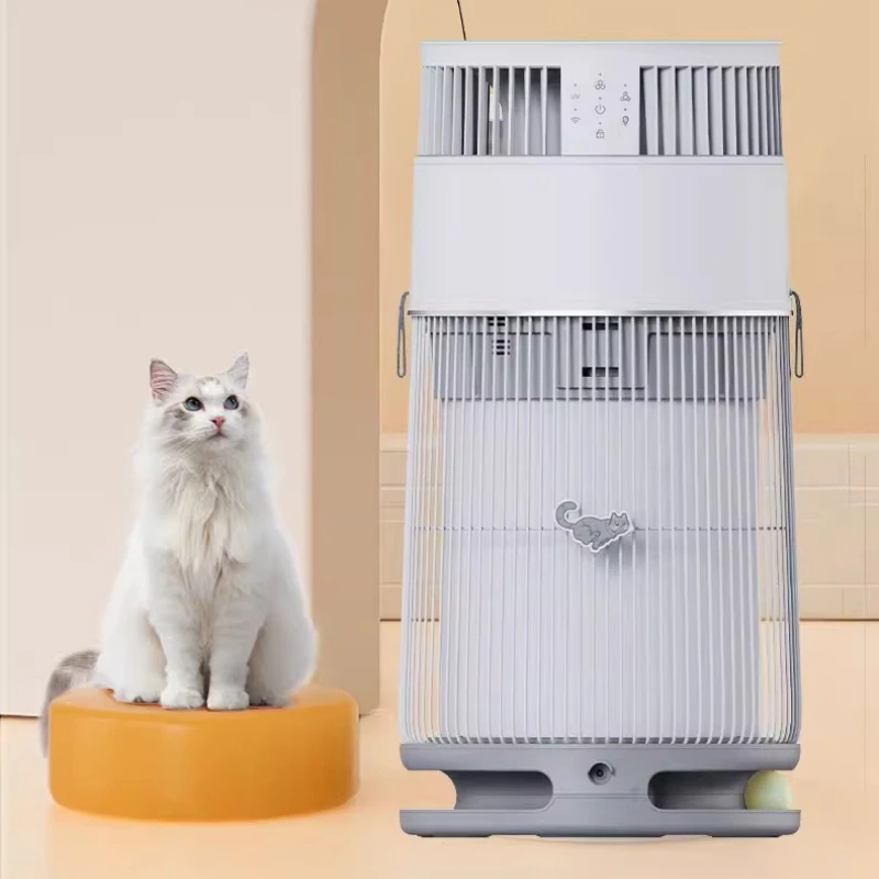Pet cats use air purification to suck cat hair and float hair to remove odors and odors
