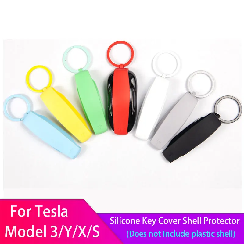 

For Tesla Model 3 Y X S Silicone Key Cover Shell Protector Case Card Holder 1PC
